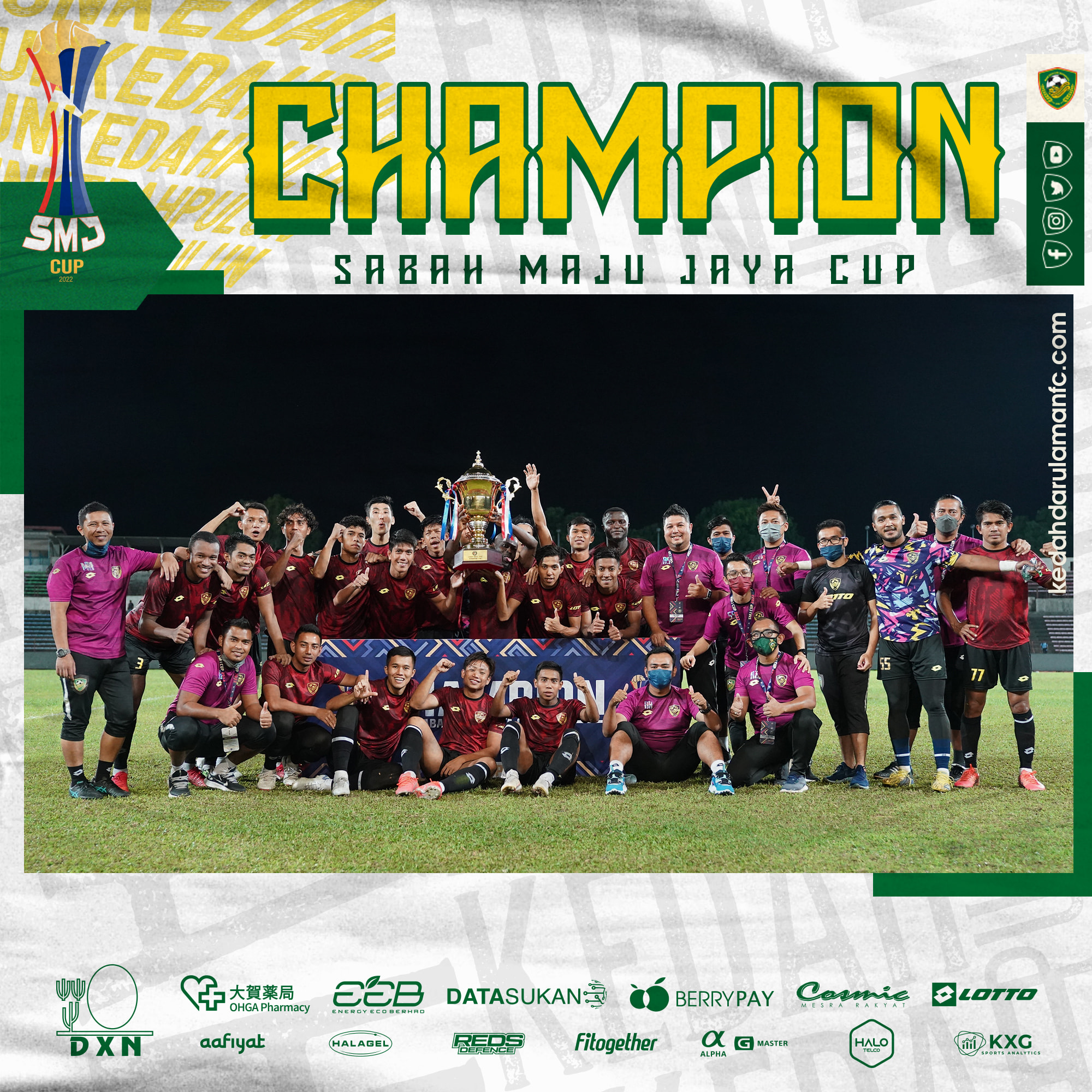 Kedah Juara Piala Sabah Maju Jaya
