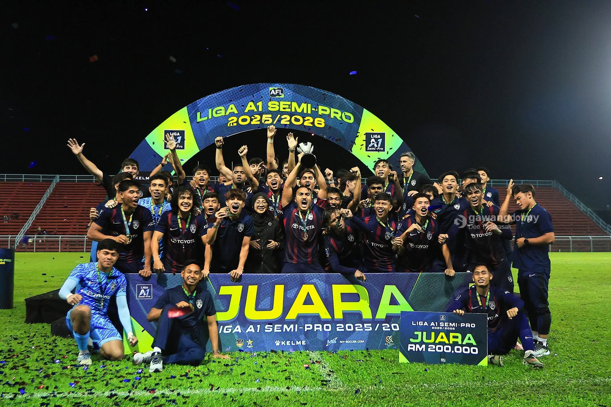 JDT 2 JUARA LIGA A1 SEMI-PRO 2025/2026